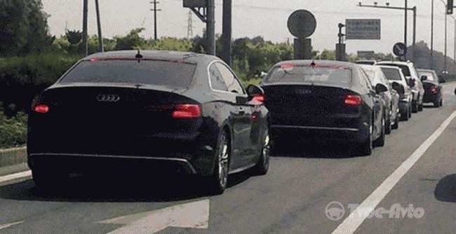 Обновленный Audi A5 Sportback 2017 заметили на тестах в КНР
