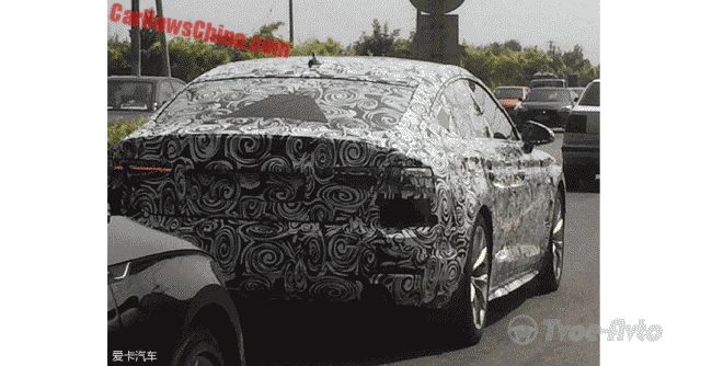 Обновленный Audi A5 Sportback 2017 заметили на тестах в КНР