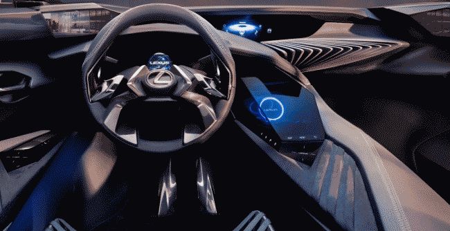Lexus показал футуристичный интерьер кроссовера UX Concept