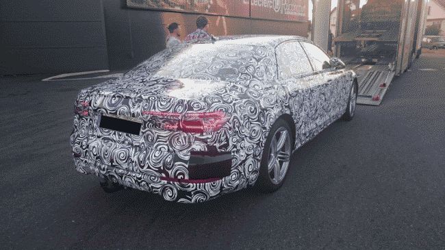 Audi A8 новой генерации замечен на тестах