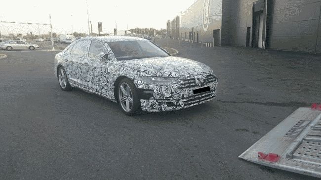 Audi A8 новой генерации замечен на тестах