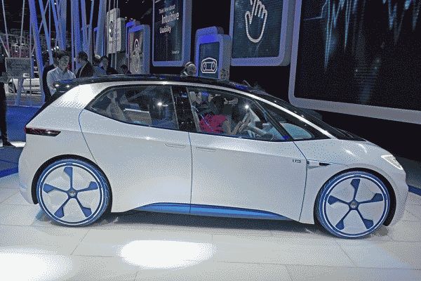 Компания Volkswagen показала концепт хэтчбека I.D. с электродвигателем