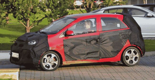 Новый Kia Picanto запечатлён на дорожных тестах