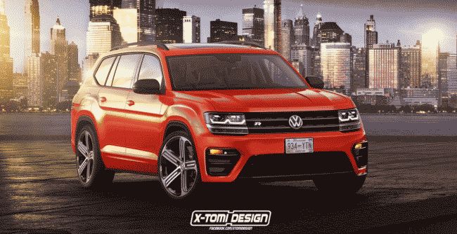 В Сети опубликовано первое изображение "заряженного" Volkswagen Atlas R