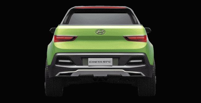 Hyundai презентовала переделанный из кроссовера Creta пикап Creta STC