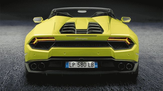 Представлен заднеприводный вариант Lamborghini Huracan Spyder