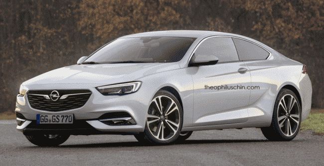 В Сети появился рендер двухдверного купе Opel Insignia