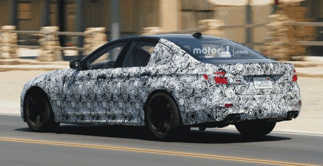 Новый BMW M5 впервые заметили на тестах 