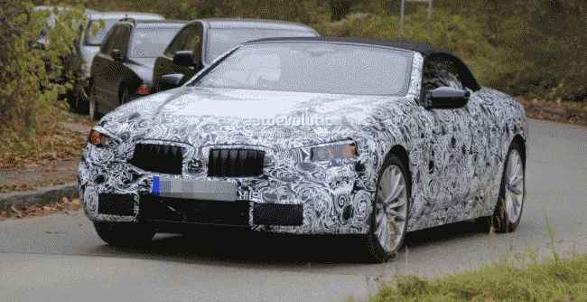 Кабриолет BMW 8-Series впервые заметили на тестах