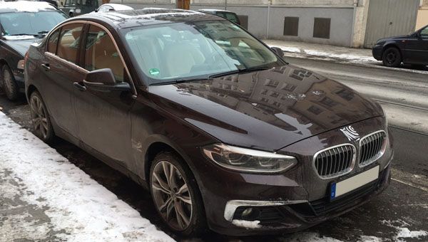 В Германии был замечен не прикрытый камуфляжем седан BMW 1-Series