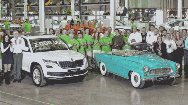 Кроссовер Skoda Kodiaq стал двухмиллионным автомобилем на заводе в Квасинах