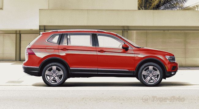 Volkswagen официально рассекретил удлиненный Tiguan в Детройте 