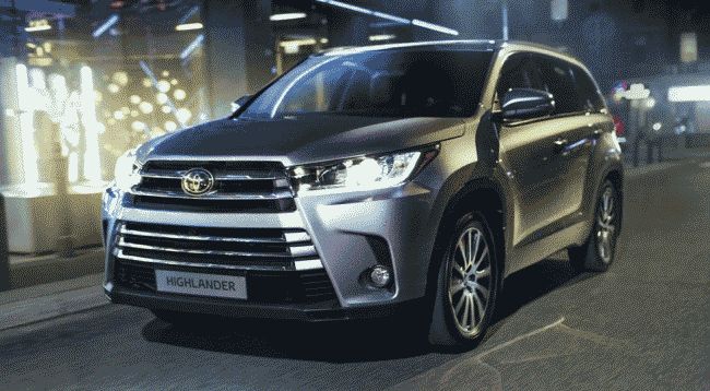 Toyota назвала рублёвые цены на внедорожник Highlander 2017