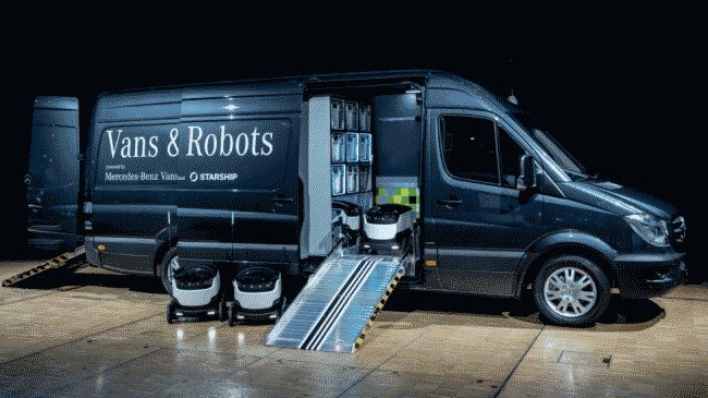 Mercedes-Benz решил доставлять грузы роботами