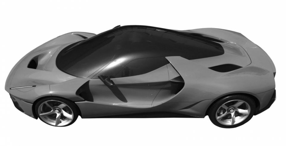 Ferrari запатентовала дизайн нового гиперкара