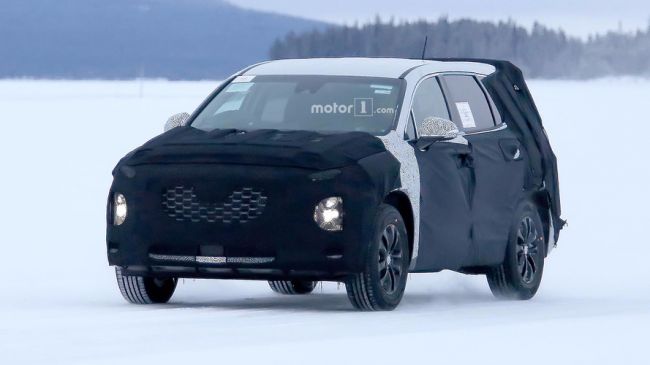 Hyundai готовит к выпуску восьмиместный Santa Fe 2019 года выпуска 