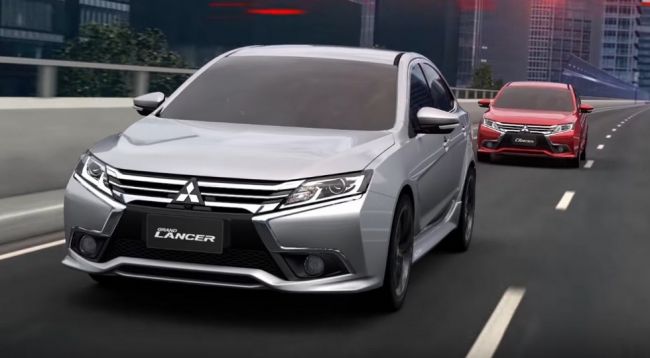 Mitsubishi показала кардинально измененный седан Lancer в видеоролике