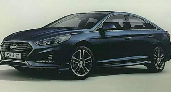 В Сети появилось первое изображение обновленной Hyundai Sonata