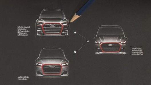 Появились первые официальные изображения новейших Audi A6, A7 и A8