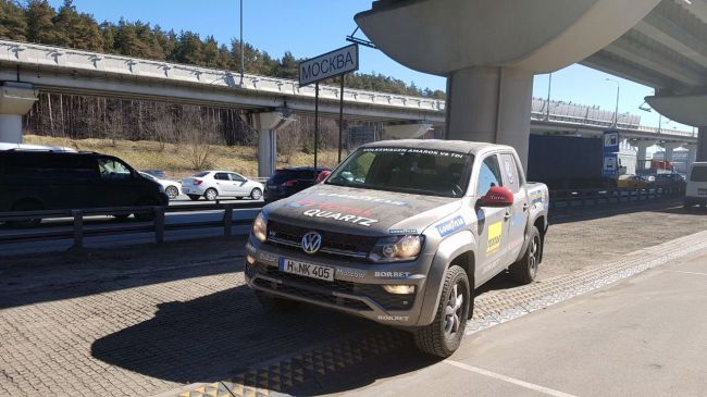 От Дакара до Москвы за 3 дня: на трехлитровом Volkswagen Amarok установили новый рекорд мира