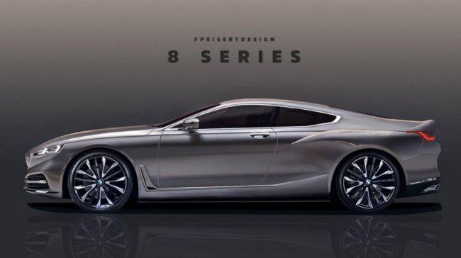 BMW рассекретила внешность купе 8-й серии на первых изображениях 