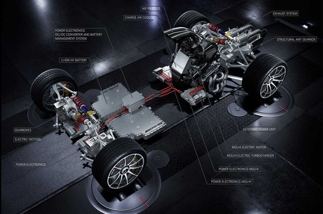 Mercedes-Benz рассказал о 1020-сильном двигателе гиперкара Mercedes-AMG Project One