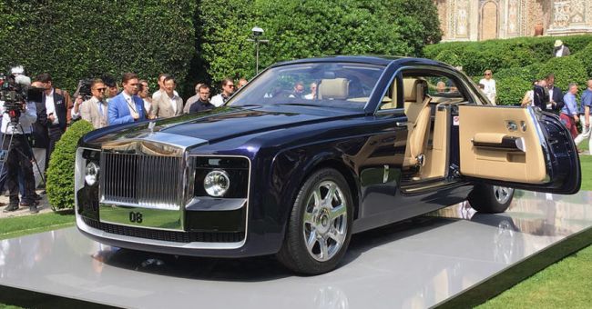 Самый дорогой в мире автомобиль представила компания Rolls-Royce