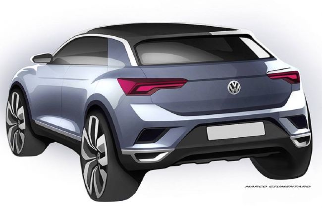 Появились первые изображения нового Volkswagen T-Roc