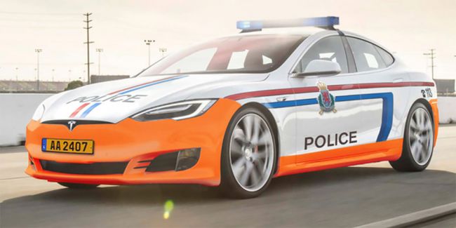 Два электрокара Tesla Model S пополнят автопарк полиции Люксембурга