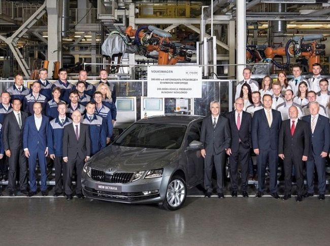 Skoda выпустила 200 000-й автомобиль на заводе «Группы ГАЗ»
