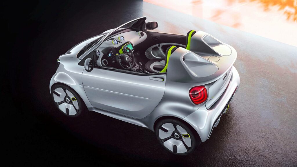 Smart представила электромобиль без крыши и боковых стекол‍