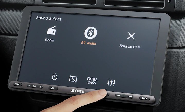 Sony выпустила магнитолу с 9-дюймовым экраном для старых автомобилей