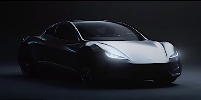 В Сети распространили рендерное видео с новым Tesla Roadster