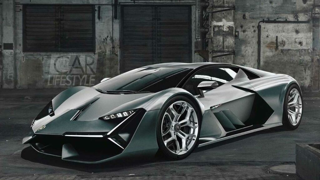 Новый гиперкар от Lamborghini представили на свежем рендере