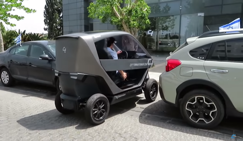 Израильский стартап выпустил складной электромобиль