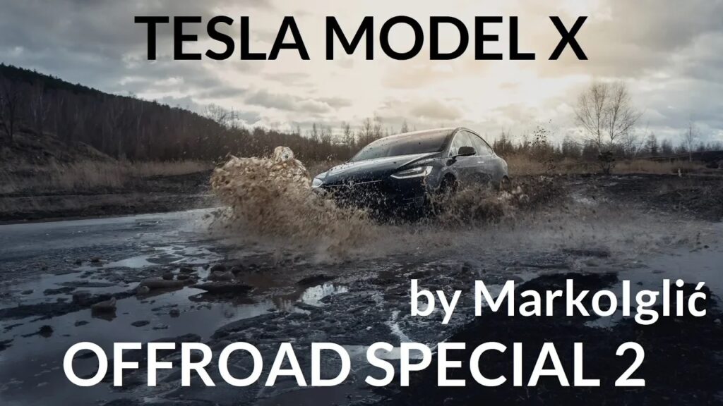 Кроссовер Tesla Model X попытались утопить в грязи