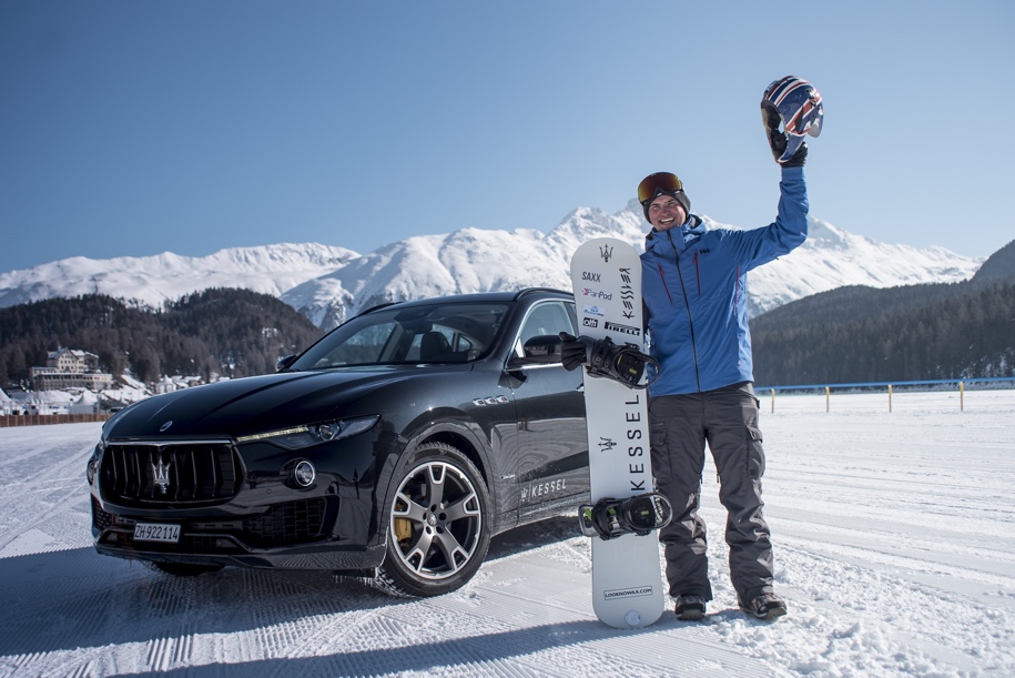 Разогнал сноубордиста до 152 километров в час Maserati Levante