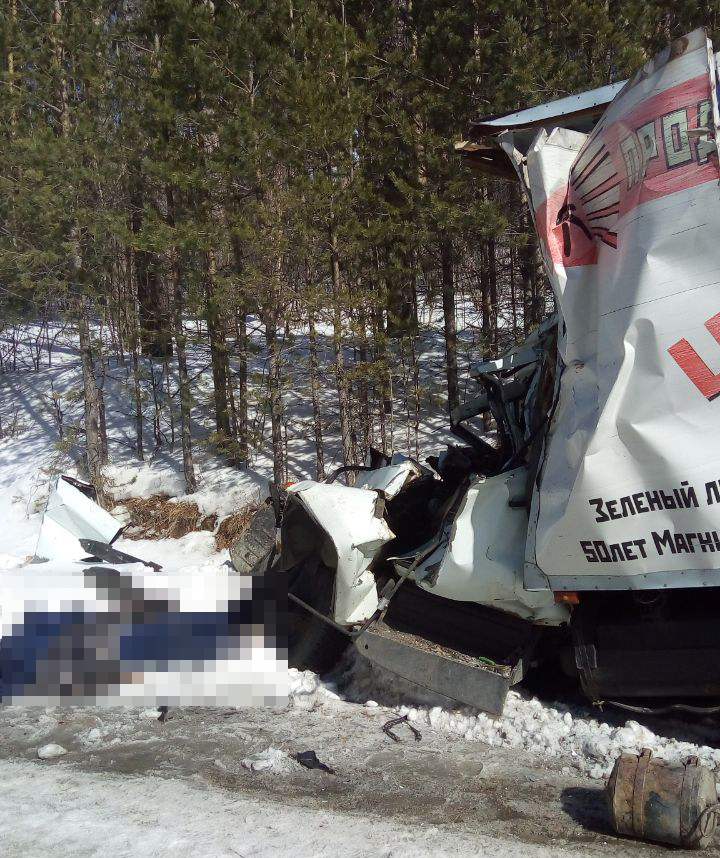 Водитель грузовика погиб в страшном ДТП с лесовозом в Башкирии
