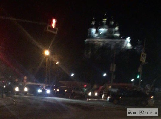 Сразу шесть машин попали в ДТП‍ в Смоленске