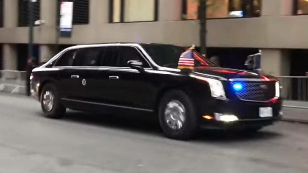 Новый лимузин Дональда Трампа впервые показали на видео