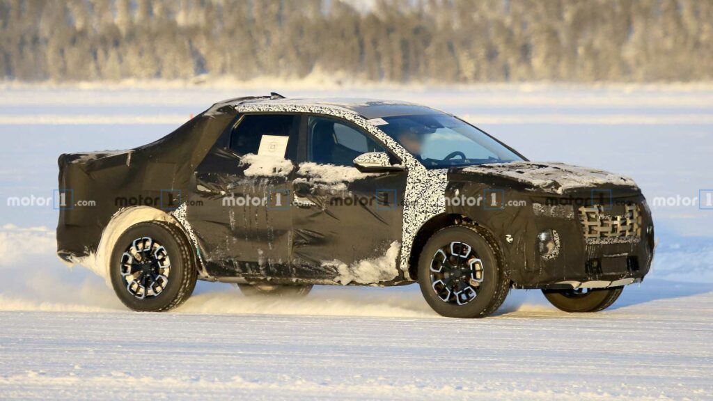 Новый пикап Hyundai Santa Cruz замечен во время тестов