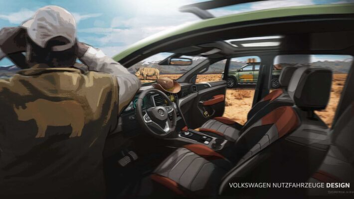 Бренд Volkswagen показал новые изображения пикапа Volkswagen Amarok нового поколения