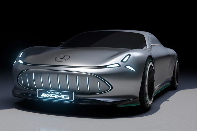 Компания Mercedes-Benz показала новый электрический концепт-кар Mercedes Vision AMG