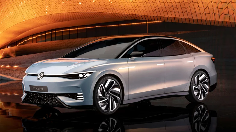 Компания Volkswagen представила прототип электрического седана ID.Aero