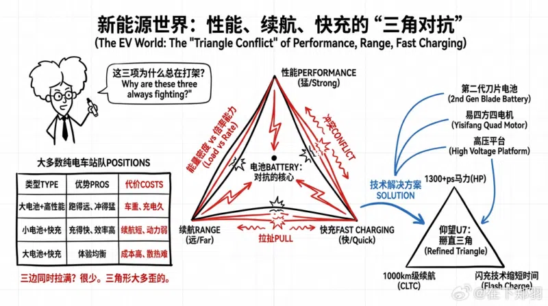 Yangwang U7 получит новую батарею Blade 2.0 и запас хода свыше 1000 км