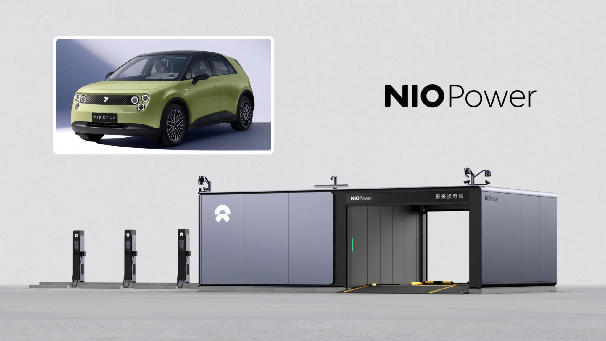 Nio запустит 4000-ю станцию замены батарей и добавит поддержку Firefly