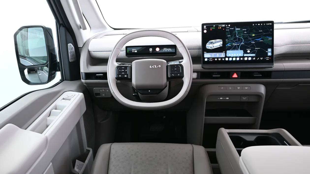 Kia представила электрический PV7 с девятью местами и зарядкой на 350 кВт