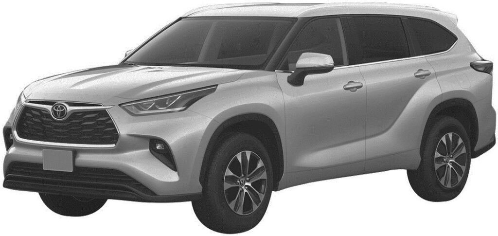 Toyota запатентовала в РФ дизайн нового Toyota Highlander
