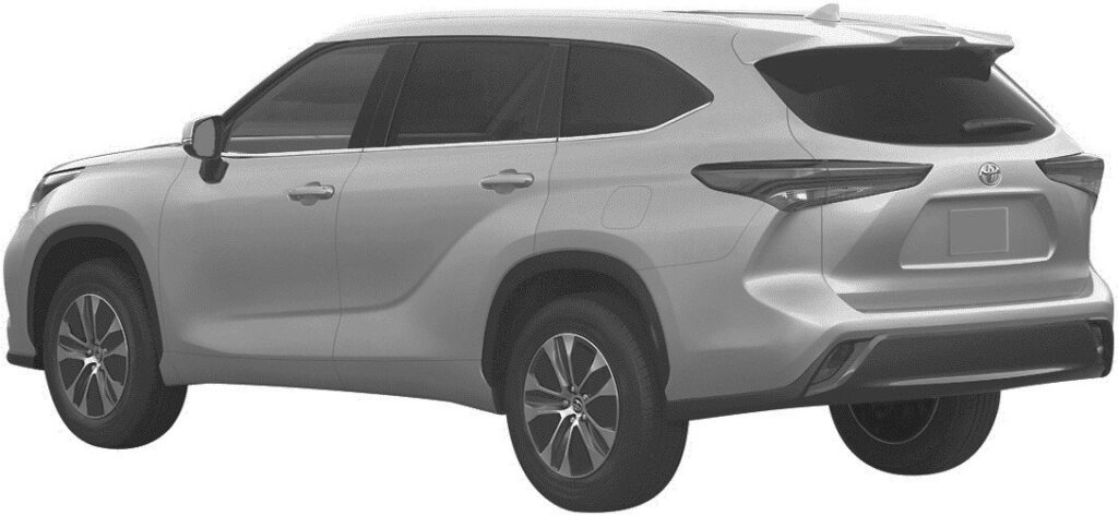 Toyota запатентовала в РФ дизайн нового Toyota Highlander