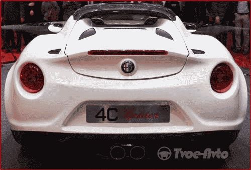 Alfa Romeo показала в Женеве концепт родстера 4C Spider